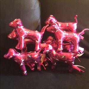 7- New VSPink Metallic Pink and White Mini Dogs